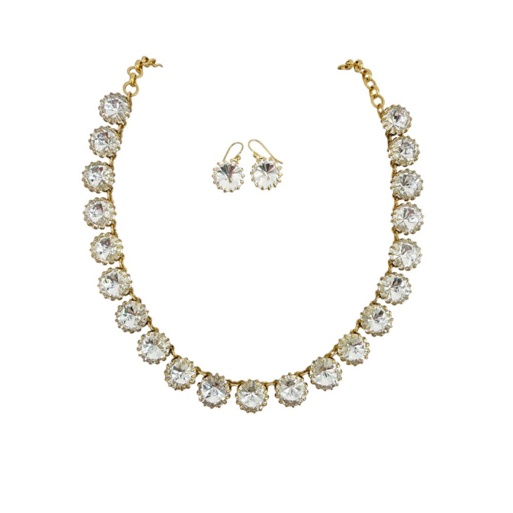 J.Crew Crystal Venus Flytrap Statement Necklace &… - image 3